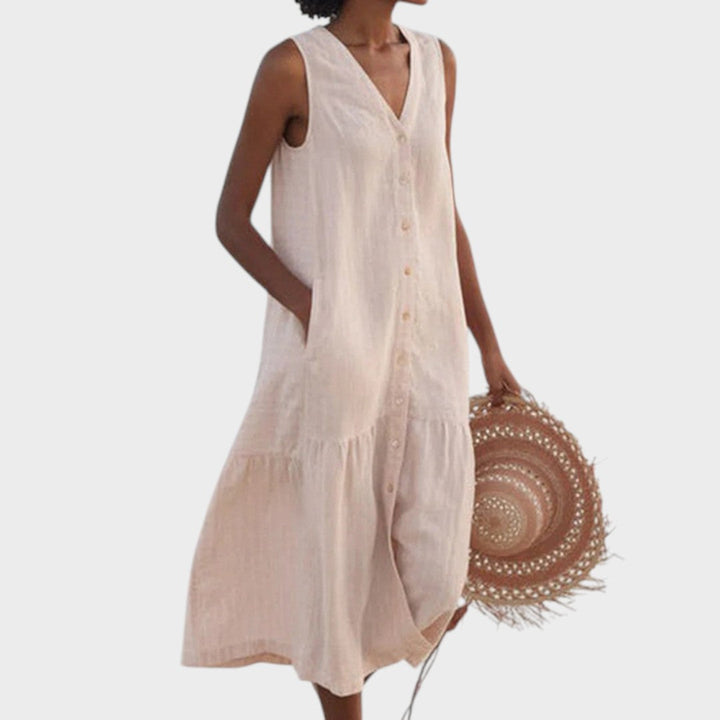 Vita - Rochie Elegantă și Potrivită cu Decupaj în V