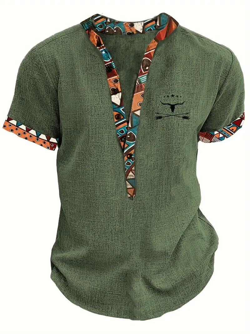 Jeko - Cămașă elegantă cu mâneci scurte