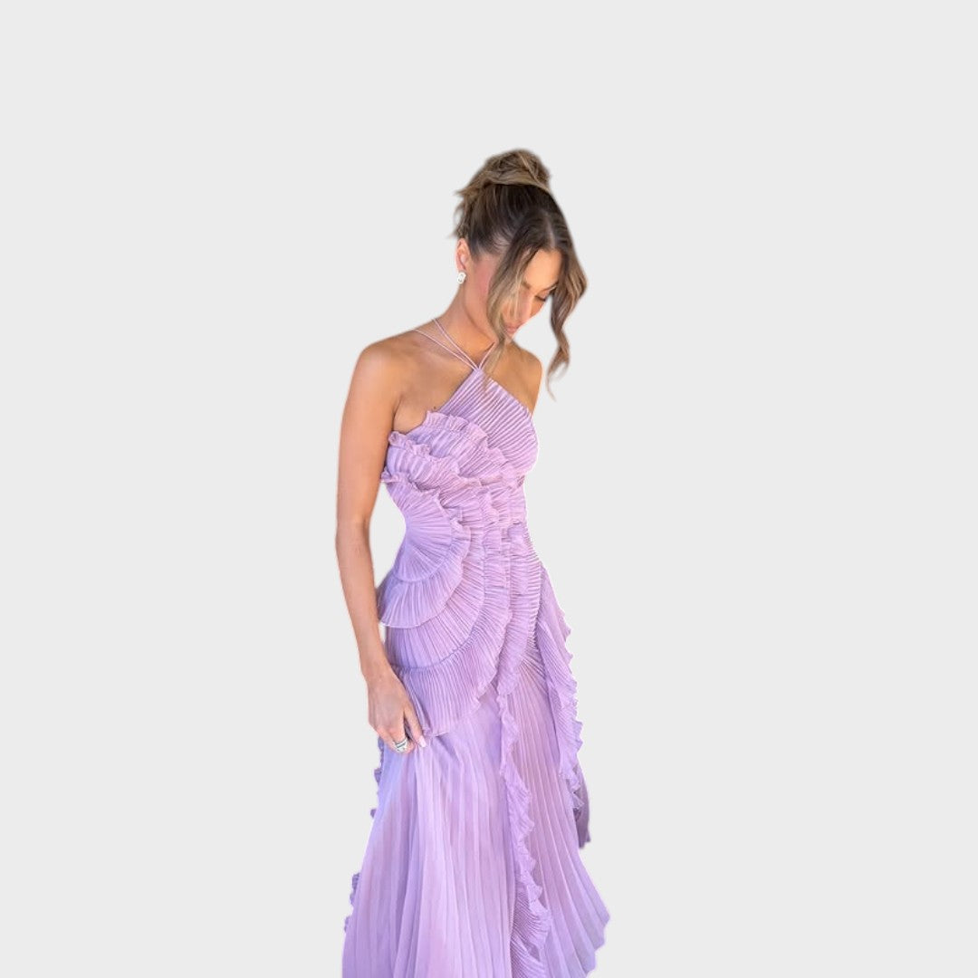 Marina - Rochie Maxi Cu Volane