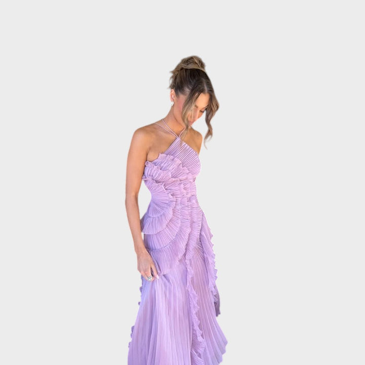 Marina - Rochie Maxi Cu Volane