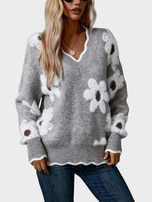 Jasinta - Bluză elegantă cu flori