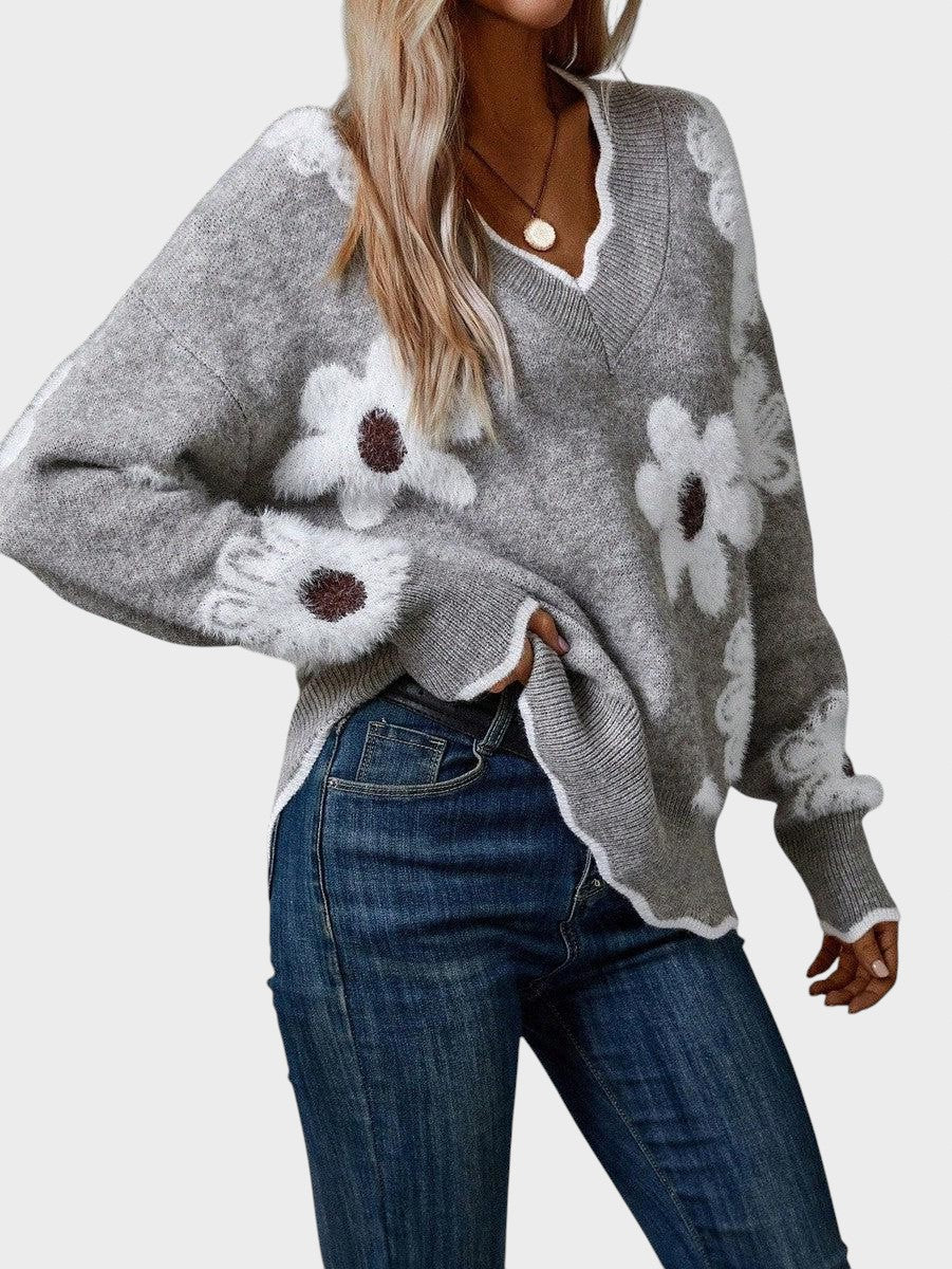 Jasinta - Bluză elegantă cu flori