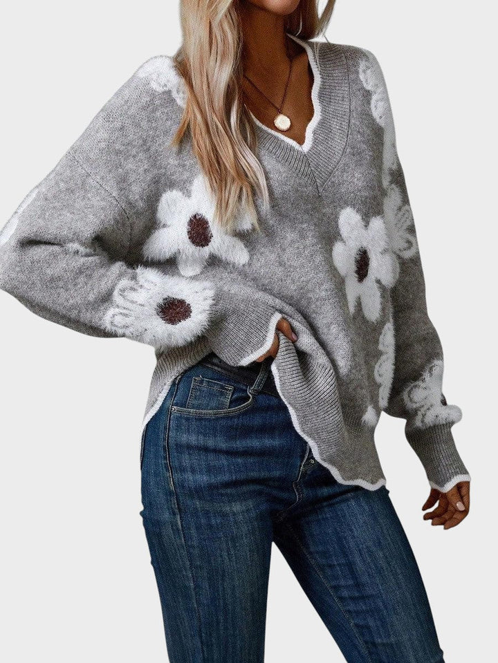 Jasinta - Bluză elegantă cu flori