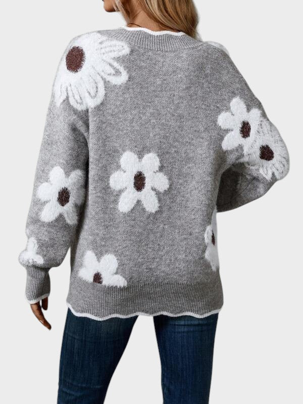 Jasinta - Bluză elegantă cu flori