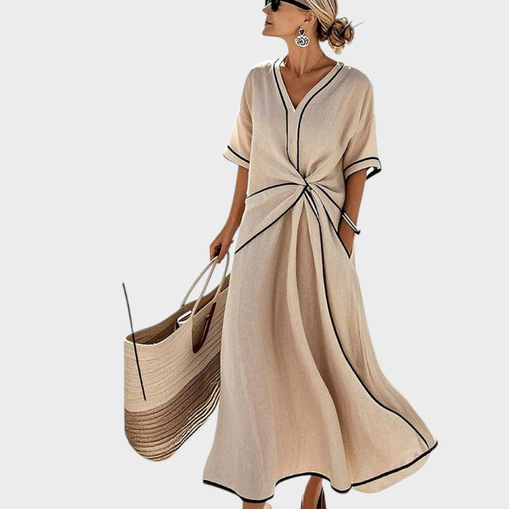 Ema - Rochie de vară cu dungi