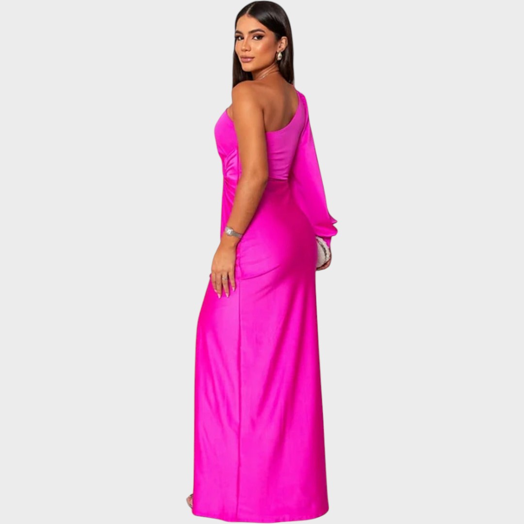 Marika – Rochie elegantă lungă cu un umăr