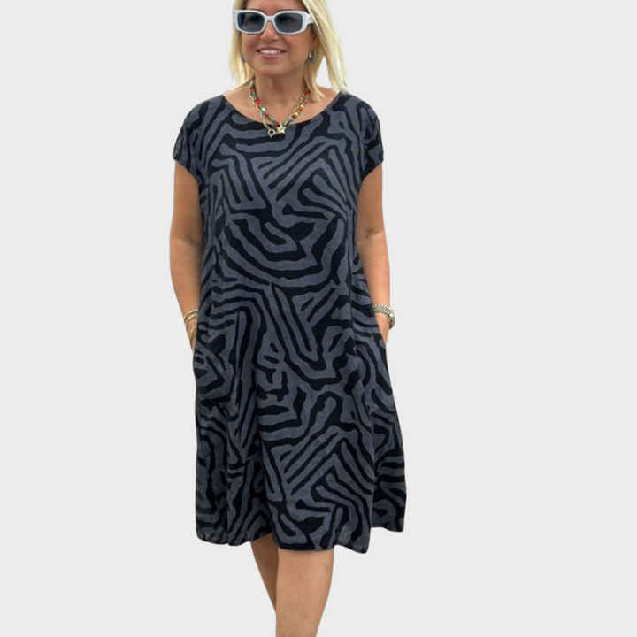 Dora - Rochie de vară cu decolteu rotund