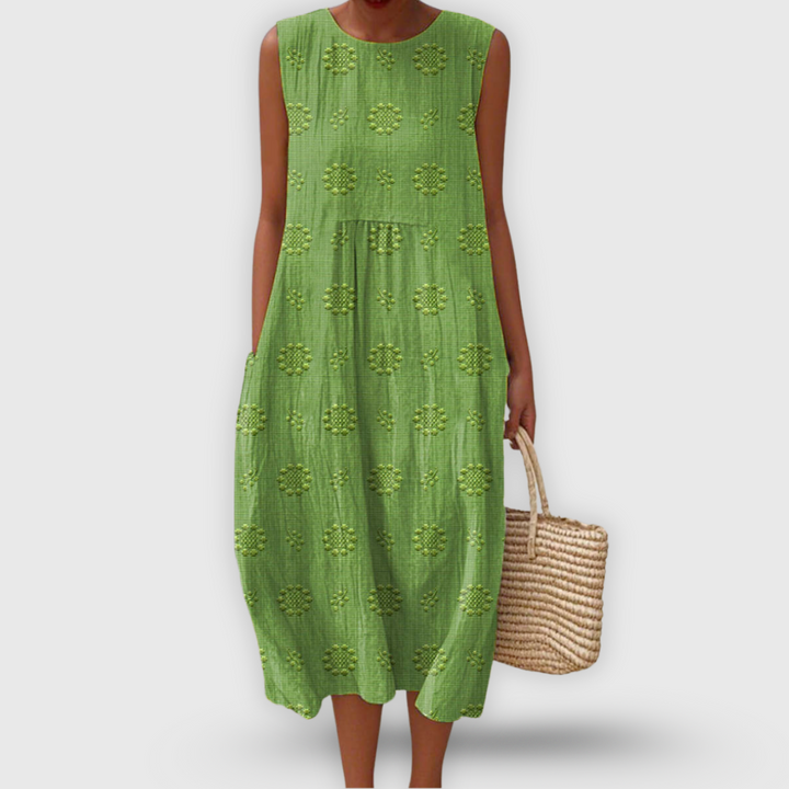 Amalina™ - Rochie Elegantă din Bumbac