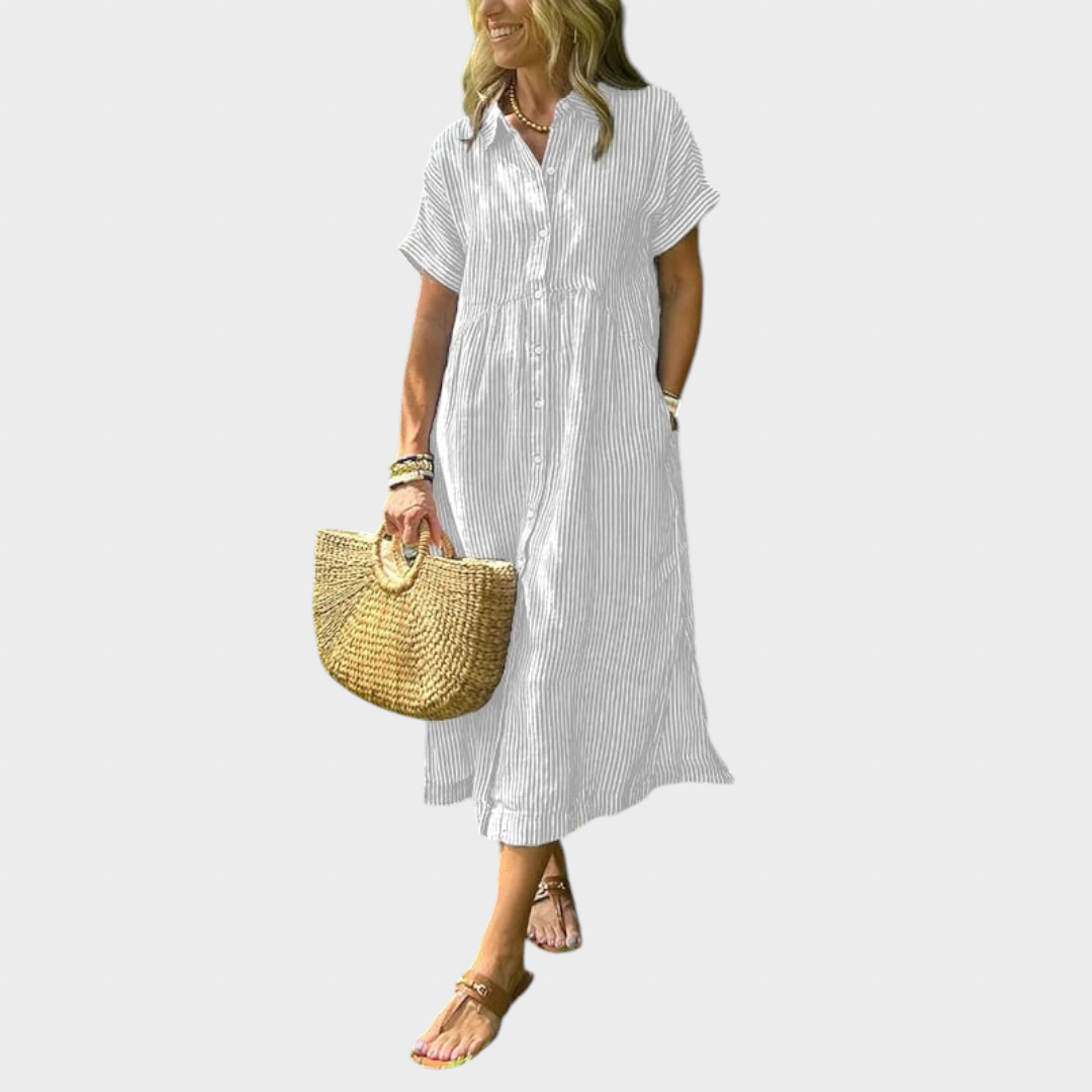 Lilyana - Rochie în dungi