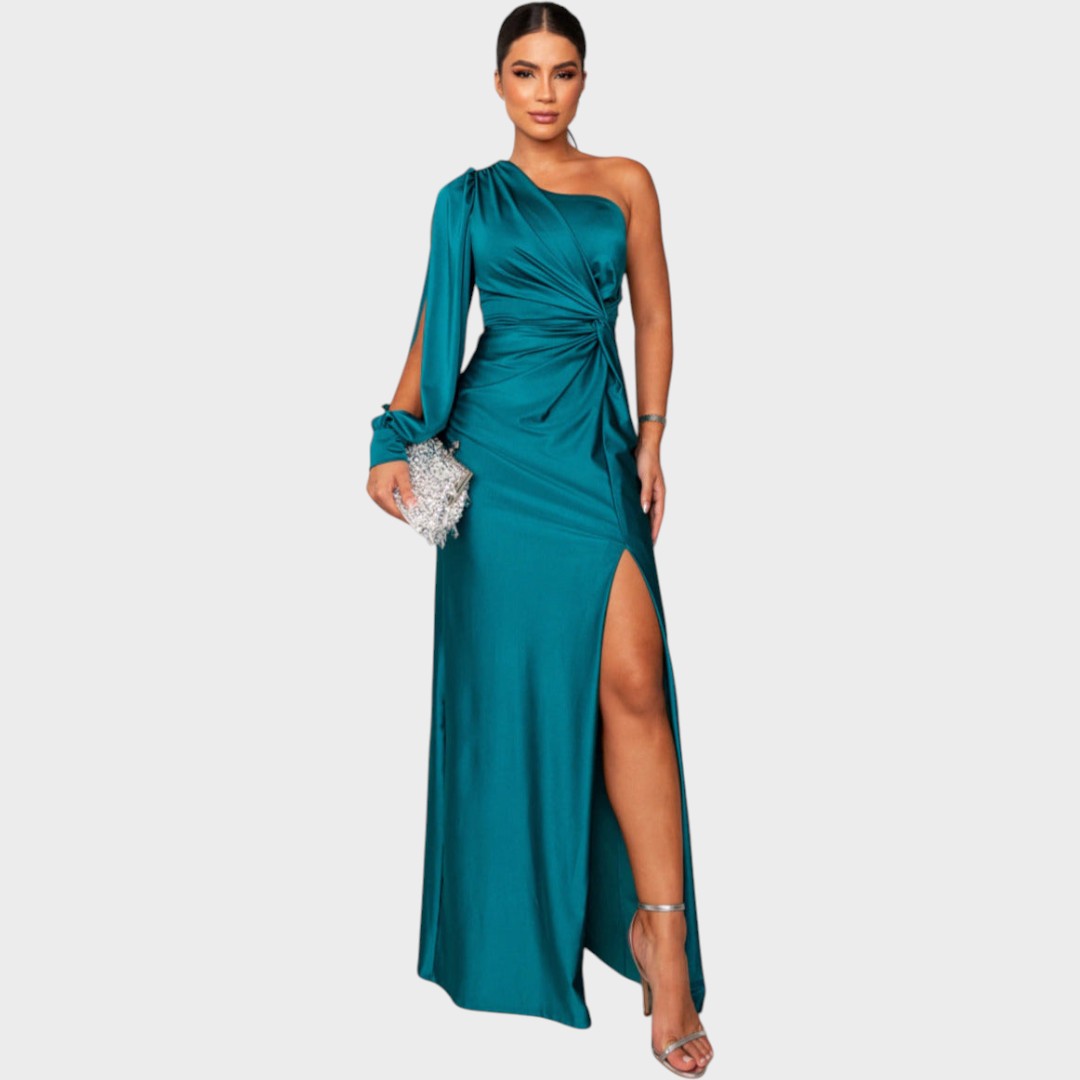 Marika – Rochie elegantă lungă cu un umăr