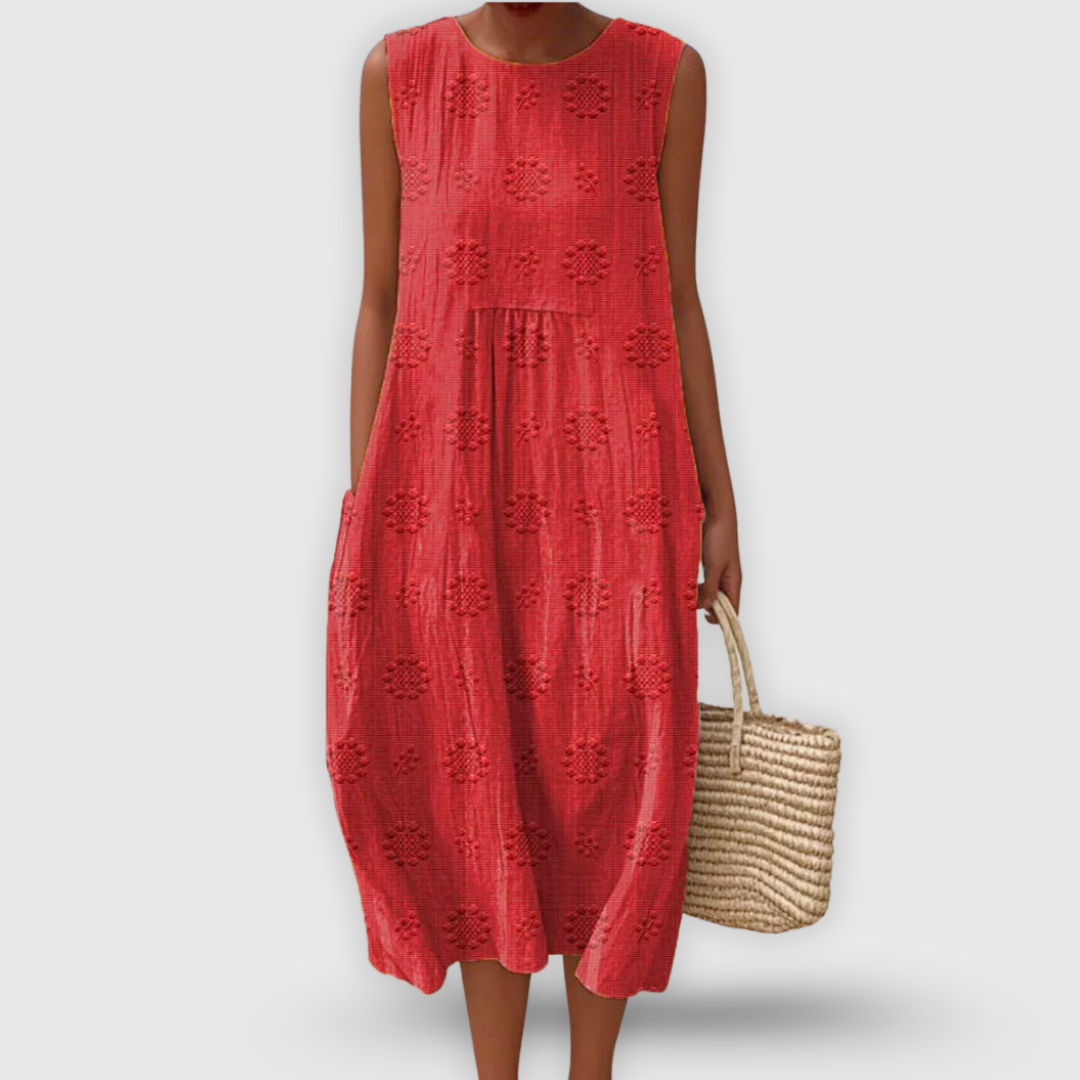 Amalina™ - Rochie Elegantă din Bumbac