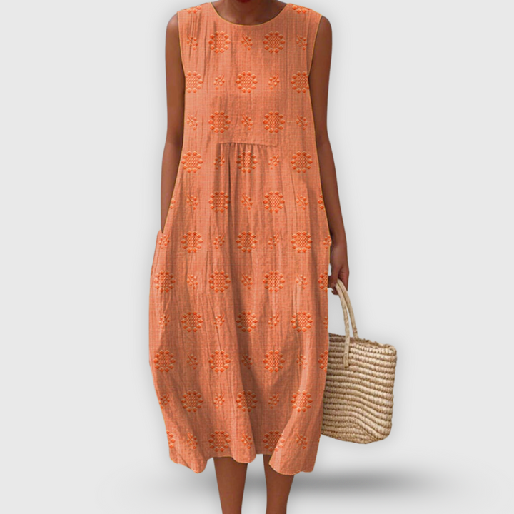 Amalina™ - Rochie Elegantă din Bumbac