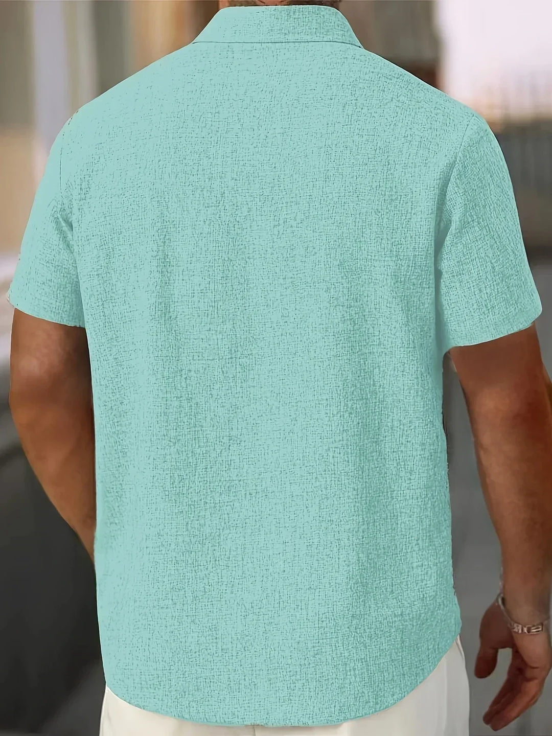 Zdravčo - Cămașă ușoară cu mânecă scurtă din in