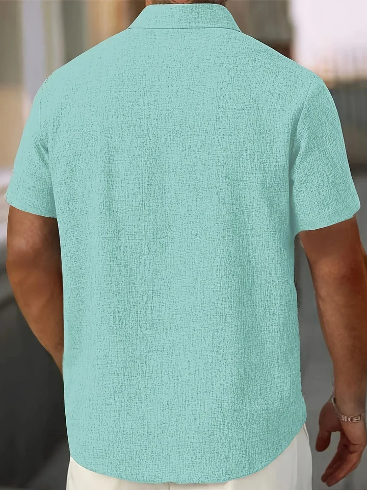 Zdravčo - Cămașă ușoară cu mânecă scurtă din in