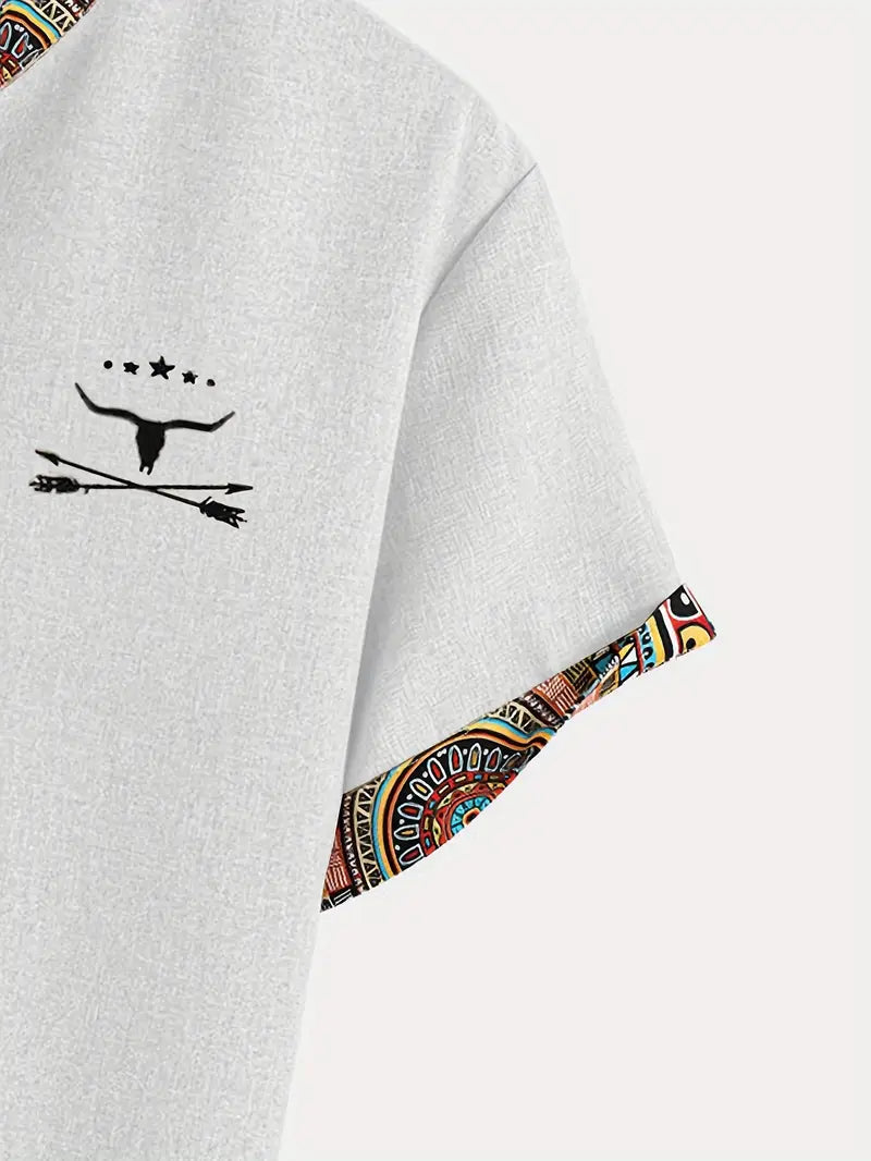 Jeko - Cămașă elegantă cu mâneci scurte