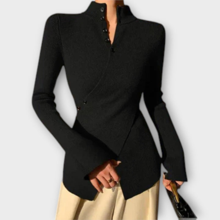 Michiko – Elegantă Pulover Slim Fit Tricotat