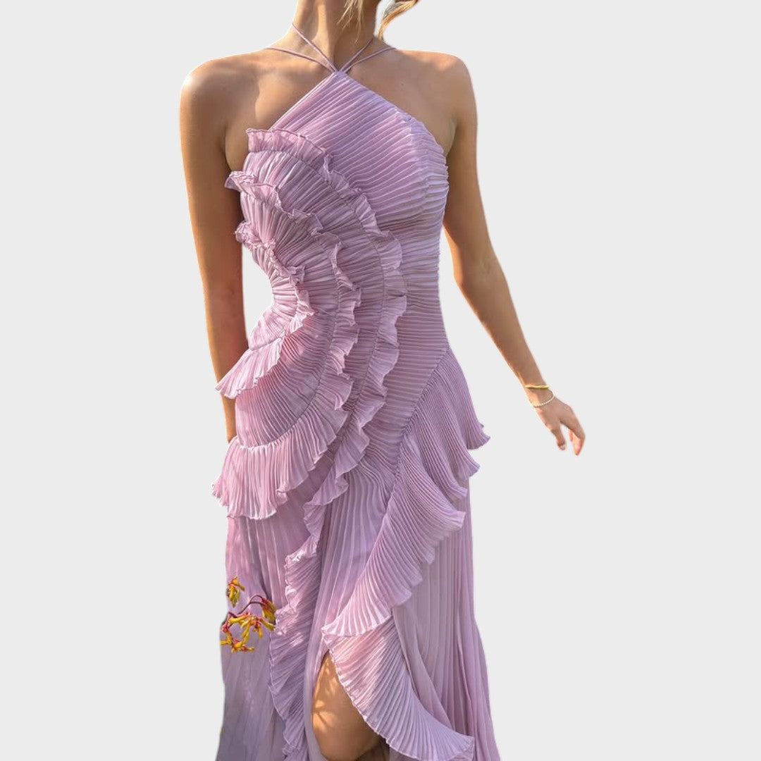 Marina - Rochie Maxi Cu Volane