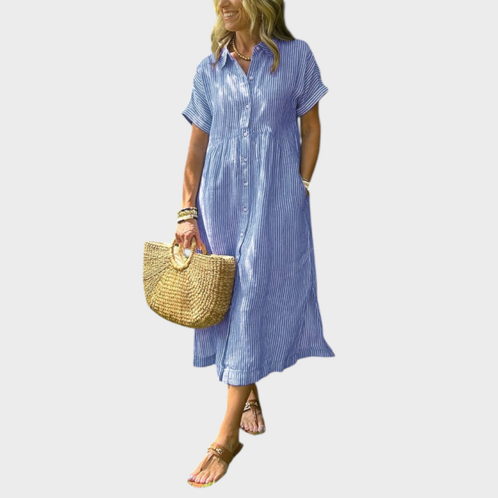 Lilyana - Rochie în dungi