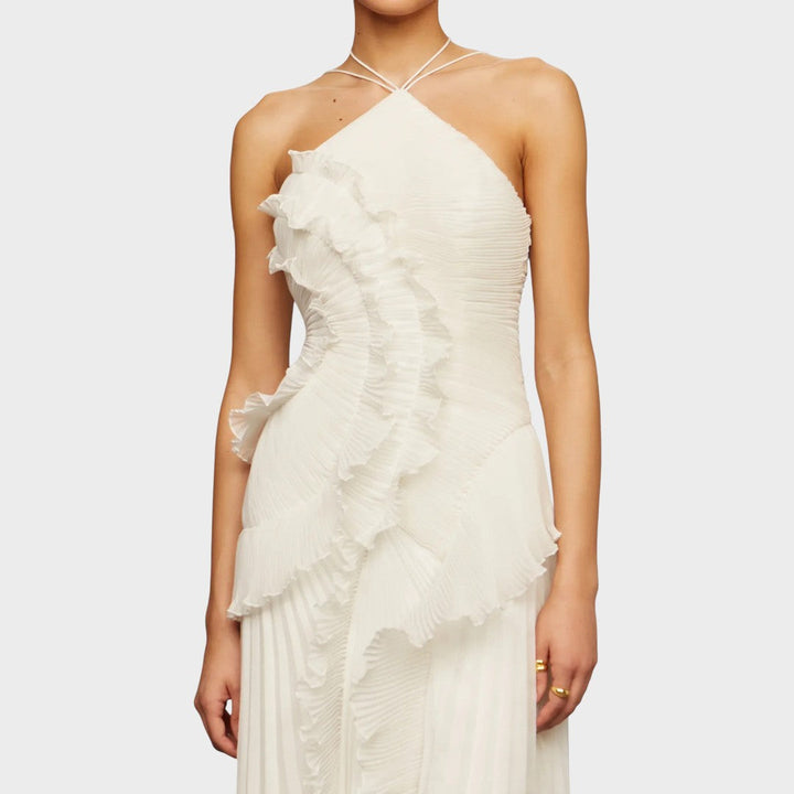 Marina - Rochie Maxi Cu Volane