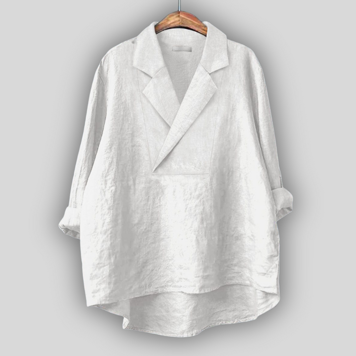 Bluză din in “Aura Roz”