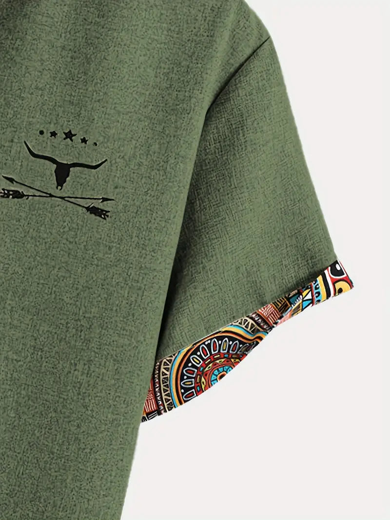 Jeko - Cămașă elegantă cu mâneci scurte