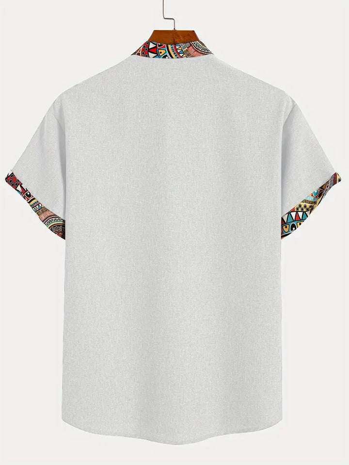 Jeko - Cămașă elegantă cu mâneci scurte