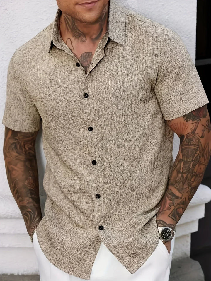 Zdravčo - Cămașă ușoară cu mânecă scurtă din in