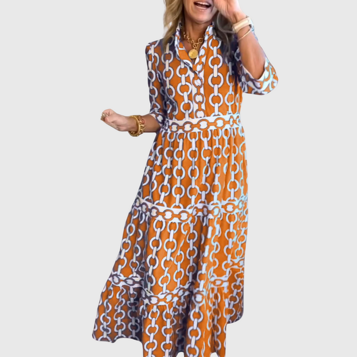 Marina | Rochie cu model mediteranean