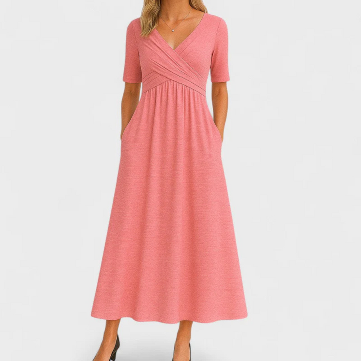 Vilma - Rochie cu mânecă scurtă