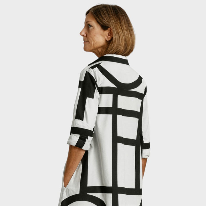 Petra - Rochie cu model geometric