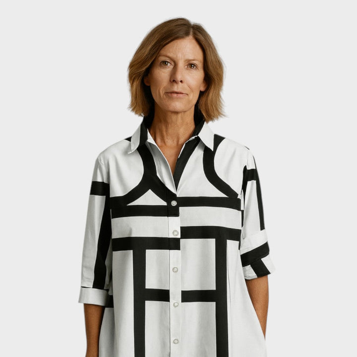 Petra - Rochie cu model geometric