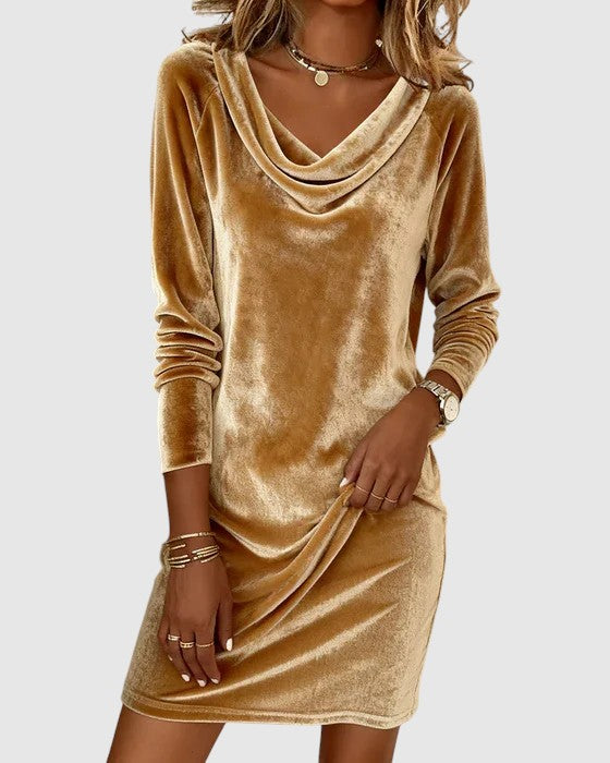 Mila – Rochie Elegantă din Catifea Premium