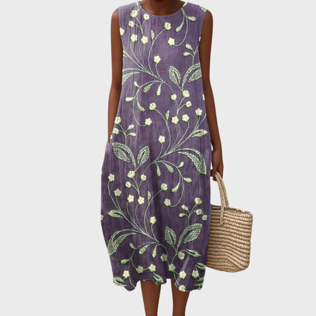 Lara - Rochie colorată relaxantă