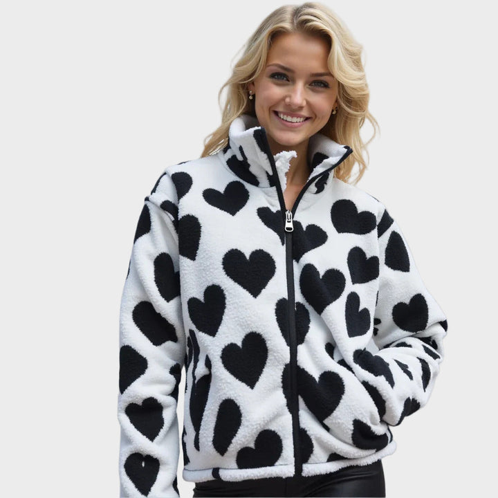 Katerina – Geacă reversibilă cu inimioare