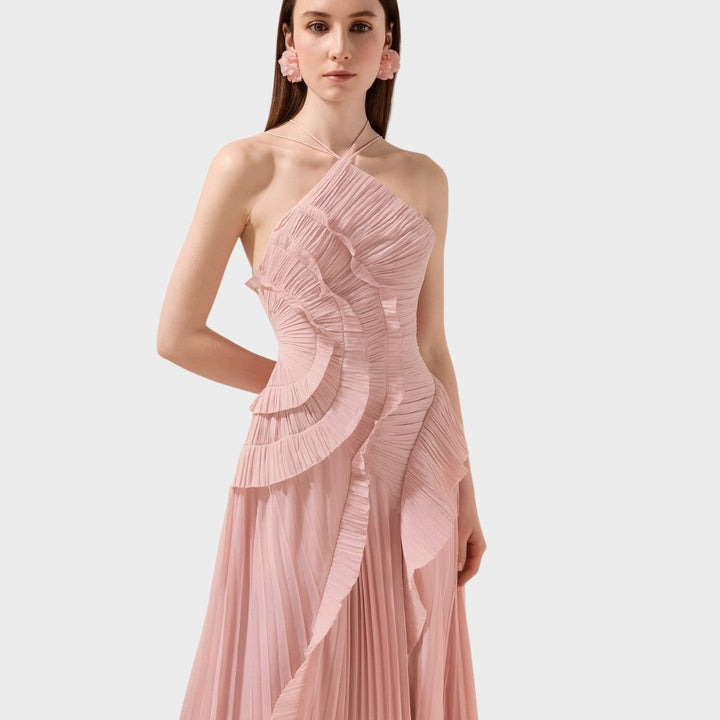 Emma - Rochie lungă cu volane