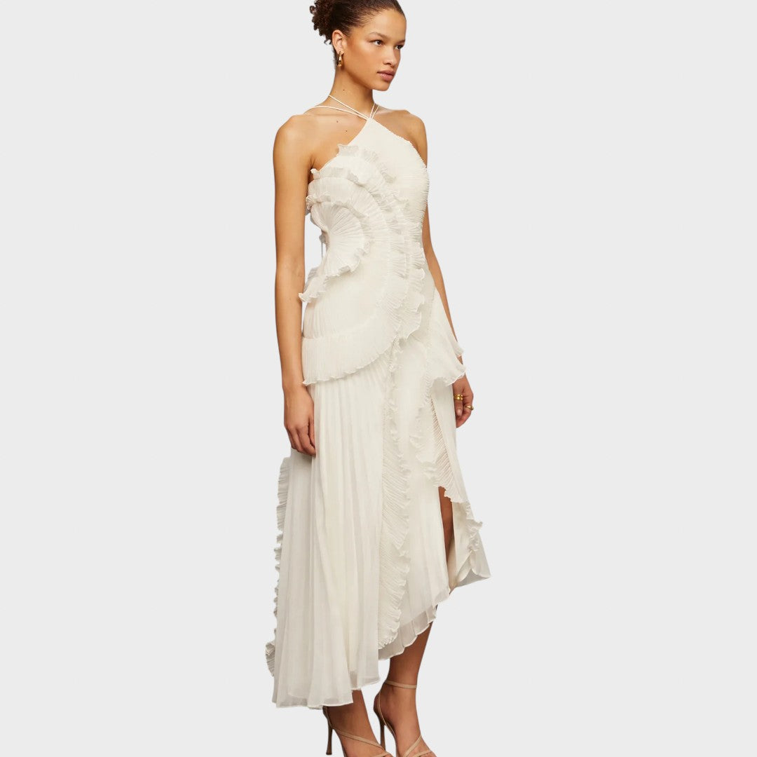 Emma - Rochie lungă cu volane