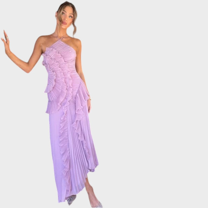 Emma - Rochie lungă cu volane