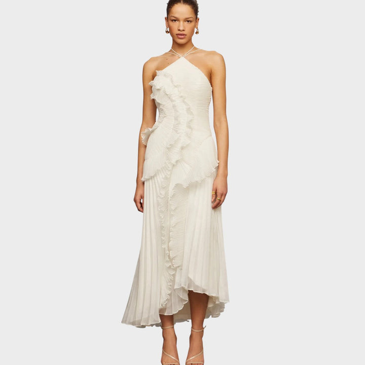 Ema - Rochie lungă cu volane