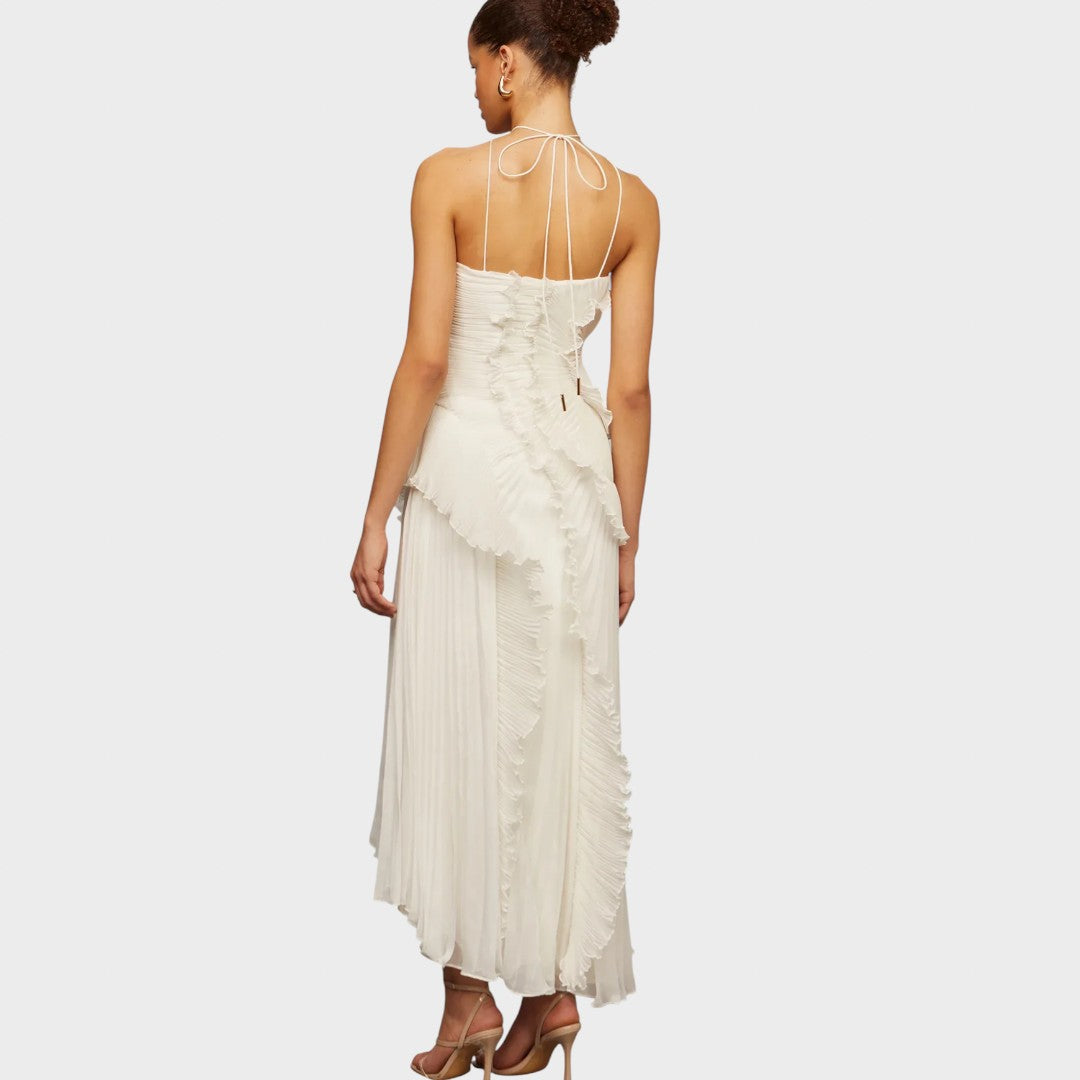 Emma - Rochie lungă cu volane