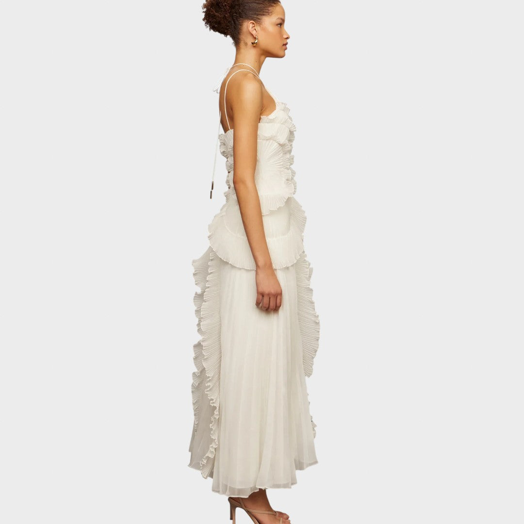 Ema - Rochie lungă cu volane