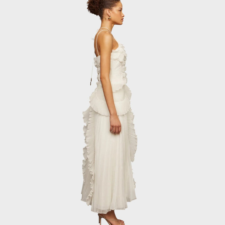 Ema - Rochie lungă cu volane