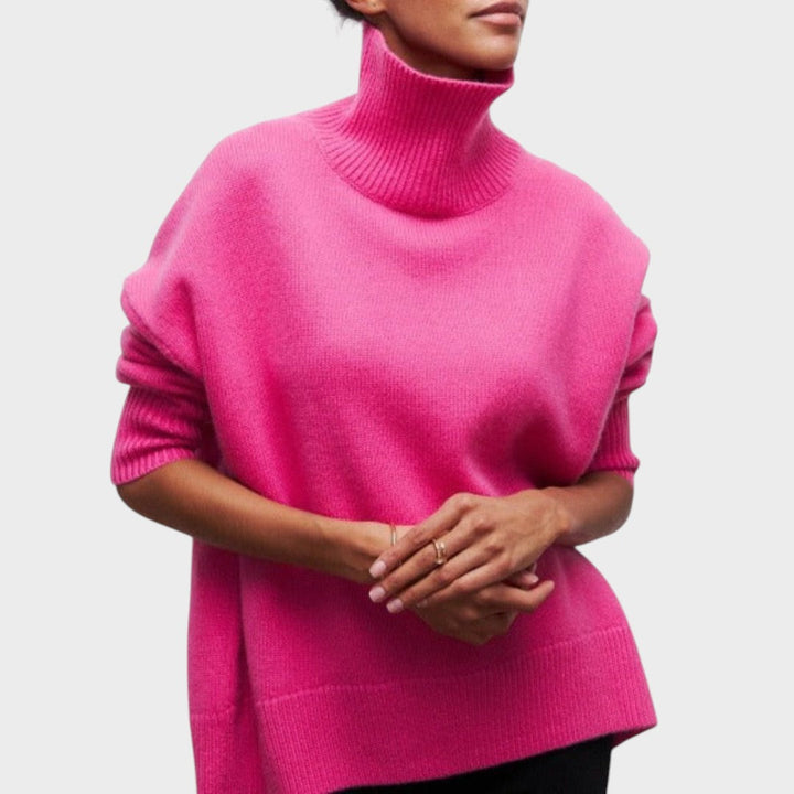 Desanka - Bluză cu Guler Înalt