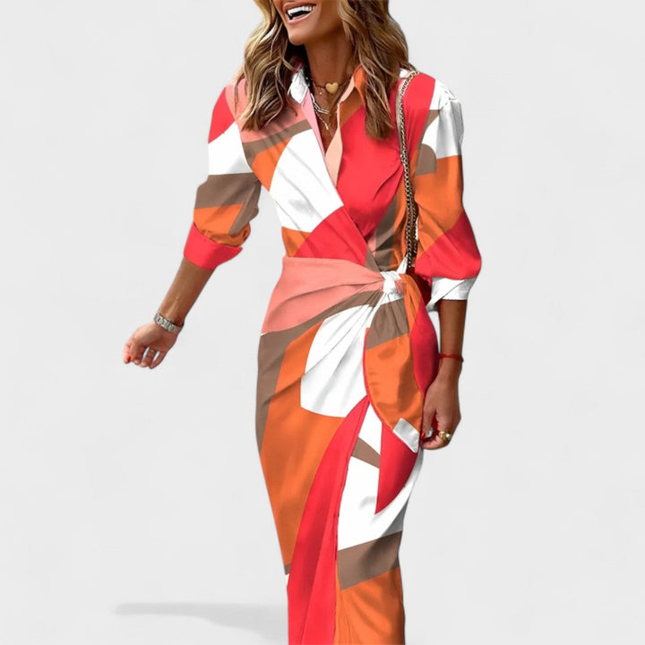 Mateea - Rochie lungă colorată