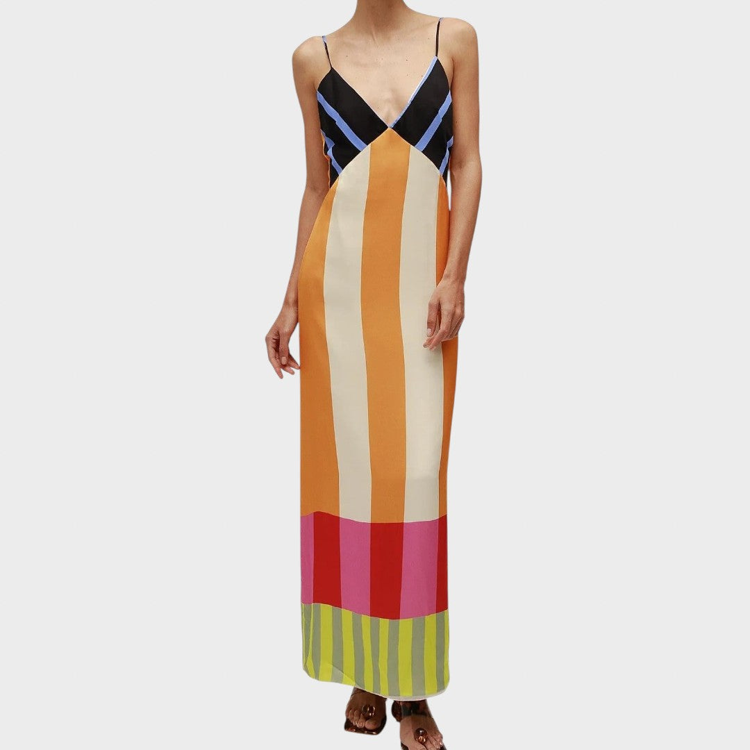 Marta - Rochie lungă în mai multe culori în stil bengalez