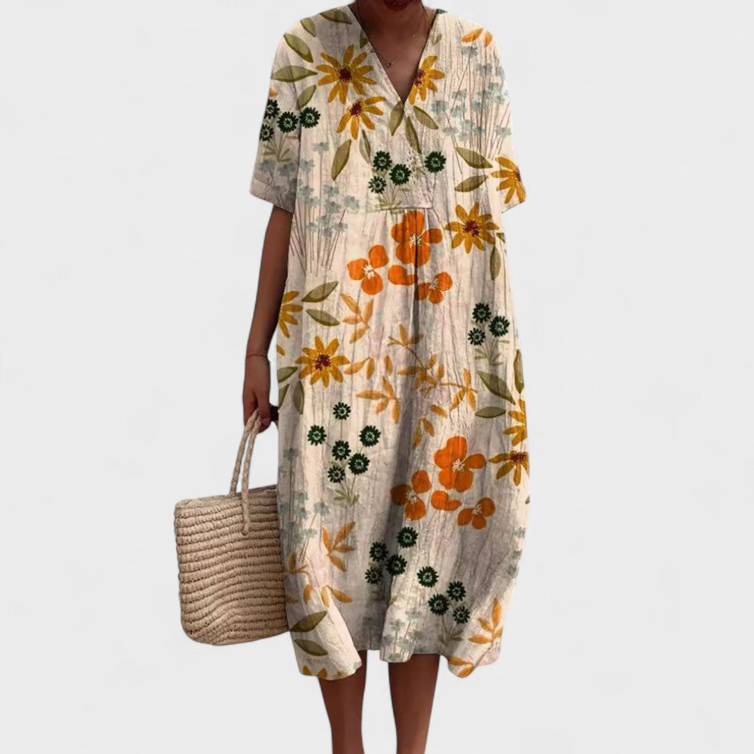 Lorena - Rochie de vară colorată