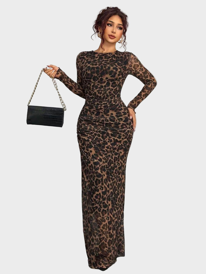 Torina – Rochie lungă confortabilă cu model