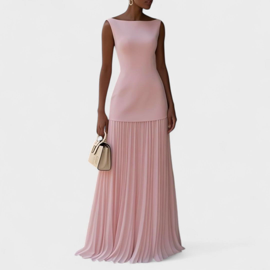 Elena - Rochie lungă de lux fără mâneci