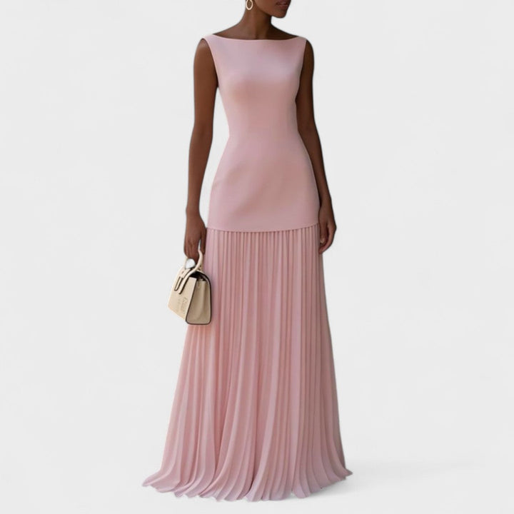 Elena - Rochie lungă de lux fără mâneci