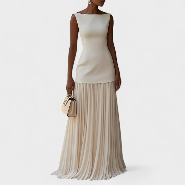 Elena - Rochie lungă de lux fără mâneci