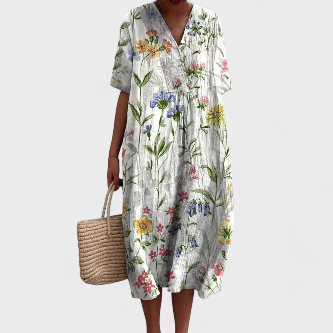 Lorena - Rochie de vară colorată